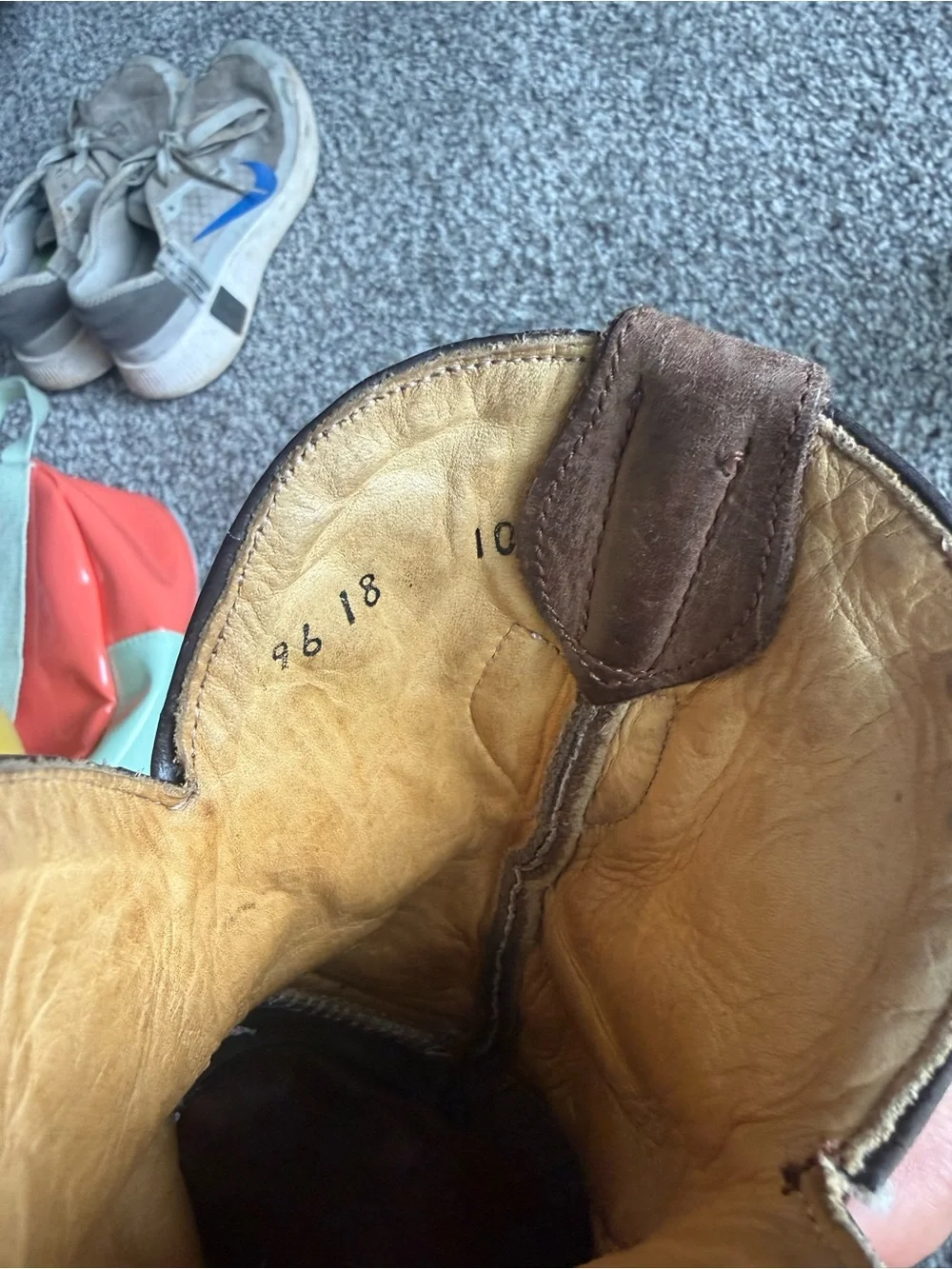 Kids Brown Embroidered Floral Western Boots